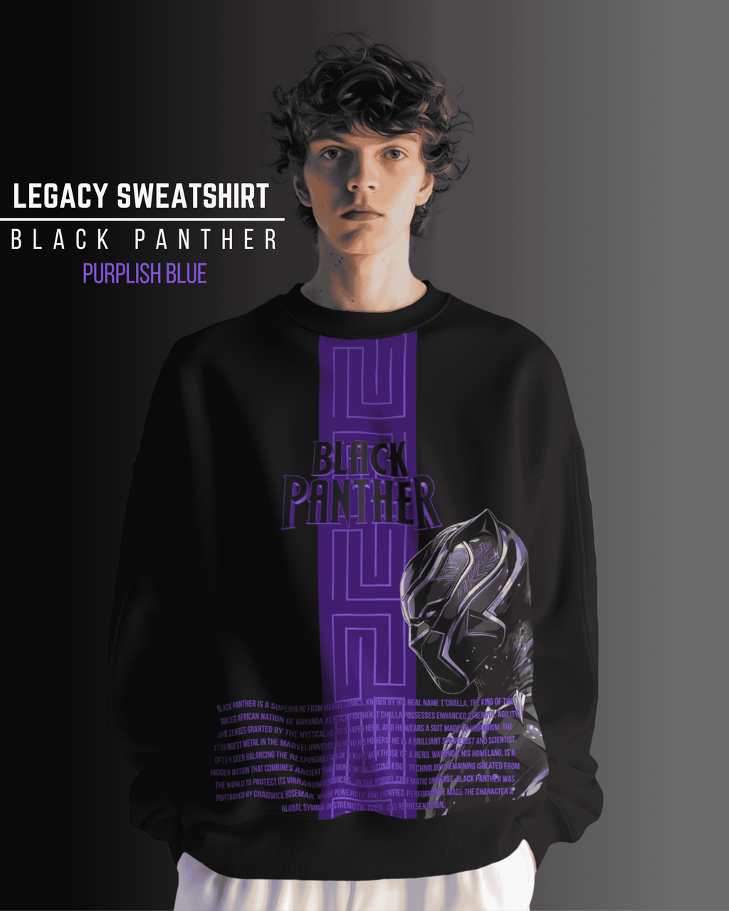 Black panther Legacy - purplish blue