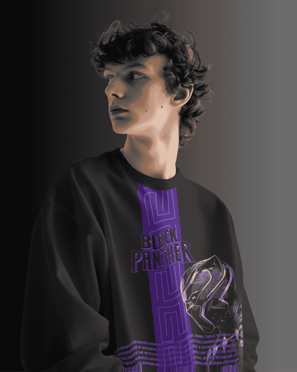 Black panther Legacy - purplish blue