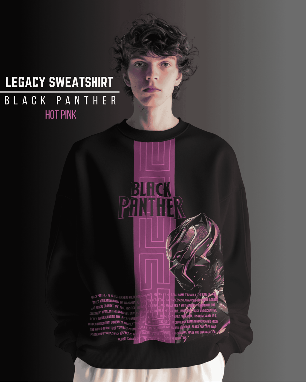 Black panther Legacy - hot pink