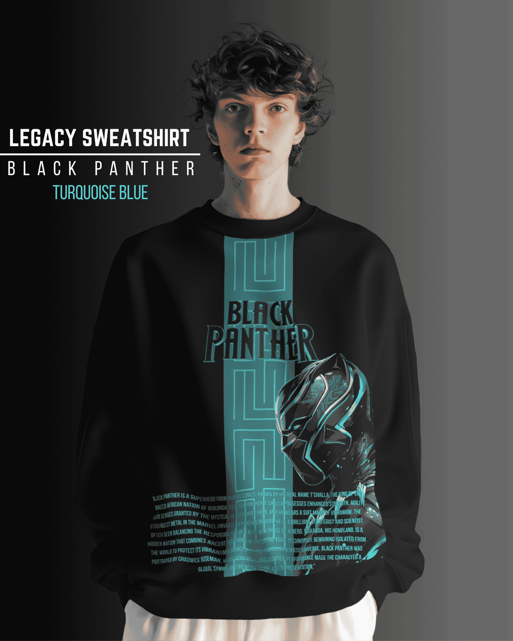 Black panther Legacy - Turquoise blue