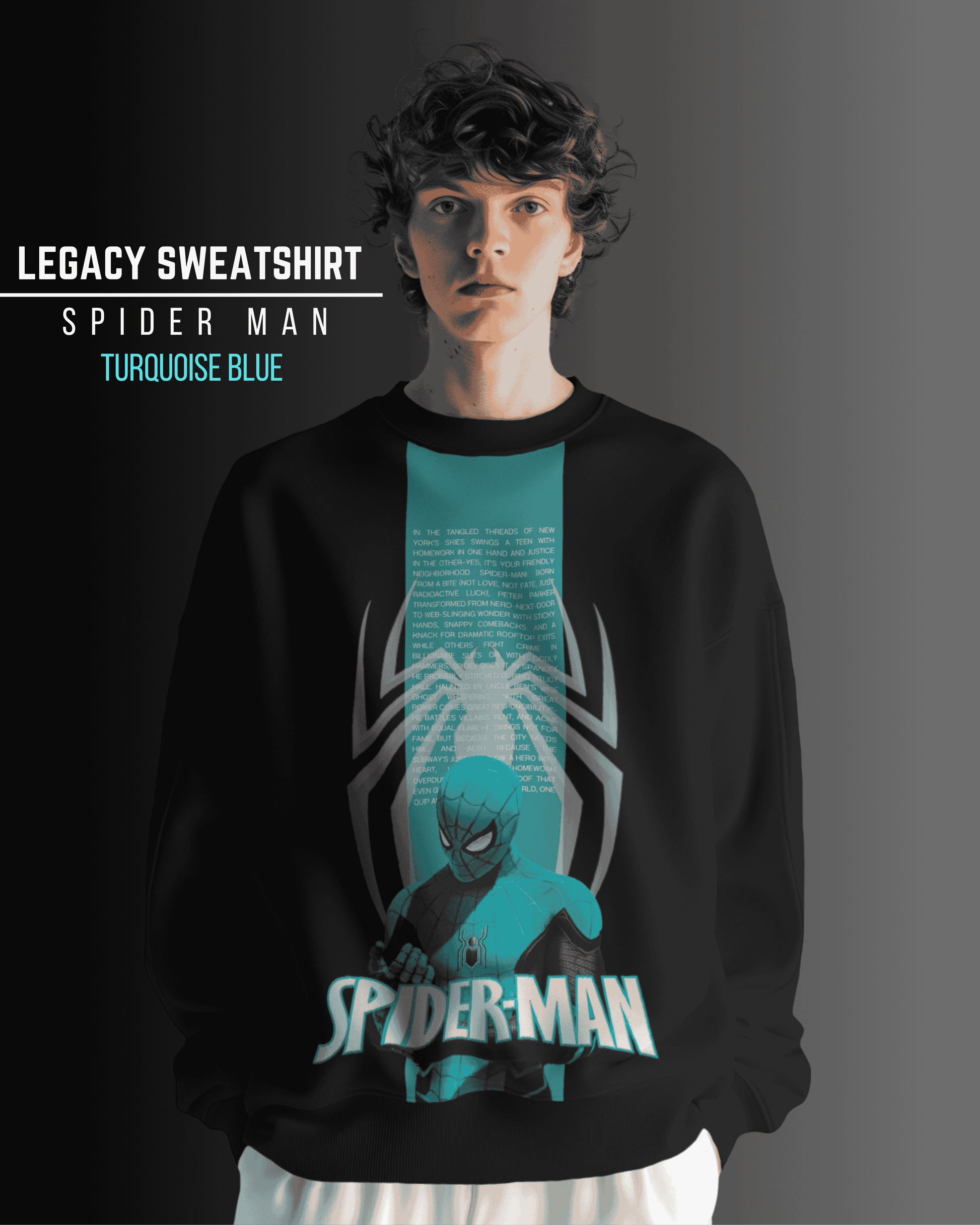Spiderman legacy - Turquoise blue